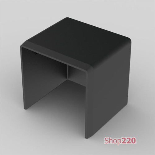 Заглушка LHD 40x40 черного цвета; Серия LHD; ПВХ 8641_FB