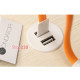 Врезная USB розетка, белый, Powerdot Micro Kondator
