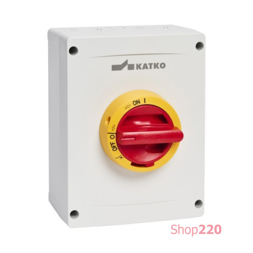 Выключатель безопасности 63А AC22 / 80A AC-23, 690В, (37 кВт) в защитном корпусе IP66 Katko KEM 363 YR M3