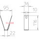Трапециевидное крепление, FS (18-22 мкм) 6357506