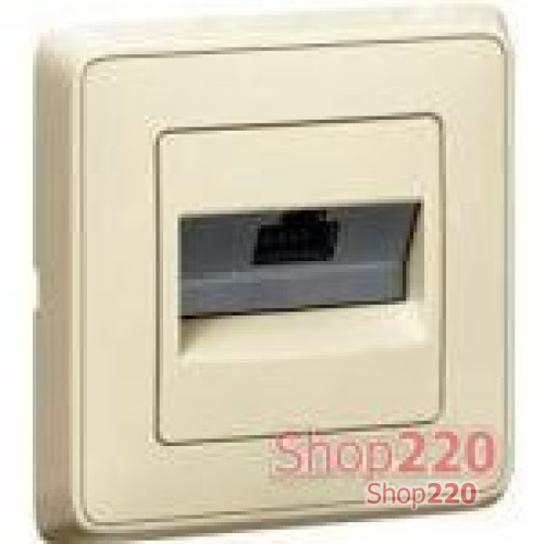 Механизм розетки телефонной RJ11, слоновая кость, 773738 Legrand Cariva