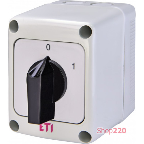 Переключатель CS 16 90 PN (1p_"0-1"корп./IP65"_с/ч_16A) ETI 4773154