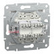 Розетка компьютерная RJ45 двойная, белый, Schneider Asfora