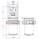 Выдвижной блок розеток Bachmann Elevator 220В + 2xRJ45