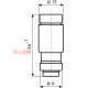 Сверхбыстрый предохранитель D02 UQ 50A 400V gR (50 kA) для защиты полупроводников ETI 4312004