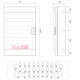 Щит на 54 модуля влагозащищенный, IP65, MISTRAL65 ABB
