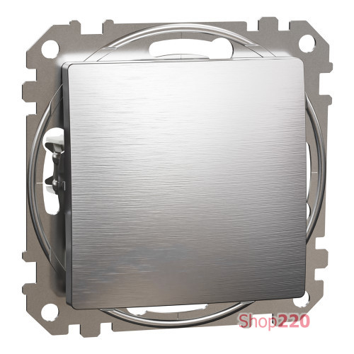 Одноклавишный выключатель, матовый алюминий, Sedna Design Schneider Electric SDD170101U