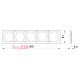 Рамка 5-местная, слоновая кость, e.lux.10104L.5.fr.ivory Enext ins0040062