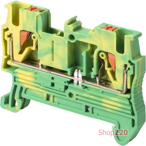 Наборная заземляющая клеммная колодка на DIN-рейку, e.tc.z.din.spring.2,5 Enext s070013