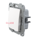 Выключатель одноклавишный, белый, PLK0111031 Plank Electrotechnic