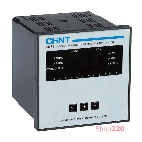 Регулятор реактивной мощности JKF8-12 с 12-тью контурами (380В) Chint 507002