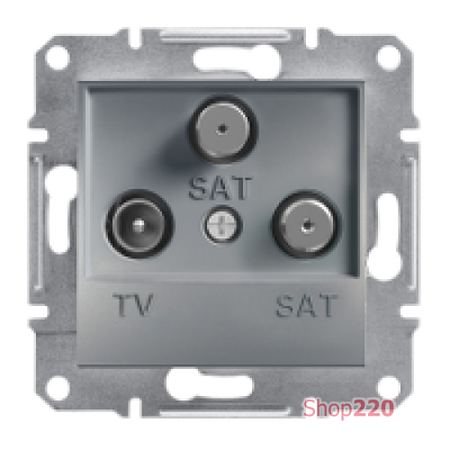 Розетка TV-SAT-SAT кінцева, сталь, EPH3600162 Asfora Schneider