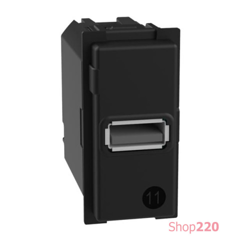 Механизм зарядного устройства USB тип - А 15 Вт/3000мА 1 модуль. Bticino Living Now. K4191A