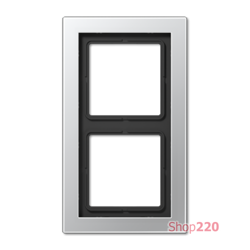 Рамка 2 поста, алюминий, Jung LS Design (металл) ALD2982