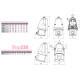 Розетка 16A IP44 настенная, 400V, 3P+PE, EZ-1643 ETI 4482035