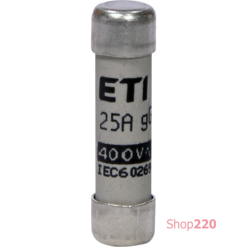 Предохранитель CH8x32 gG 25A 400V ETI 2651010