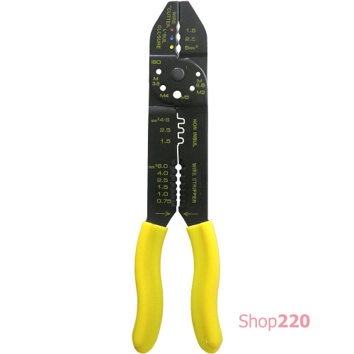 Инструмент для обжима, резки, зачистки проводов, e.tool.crimp.hs.313 Enext t002016