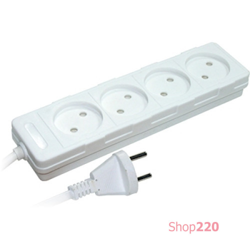 Удлинитель 4 гнезда, 3м, без заземлением, baby protect, e.es.4.3.b Enext s042062