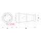 Силовая вилка переносная каучуковая 4п., 16А, e.plug.rubber.060.16 Enext s9100035