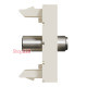 Розетка Coaxial F-type, бежевый, 1 модуль, Unica New Schneider NU346844