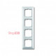 Рамка 4 поста, белый, ABB 2514-94-507 Basic 55