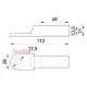 Кабельный наконечник 95 мм кв, алюминий, e.end.stand.a.95 Enext s020007