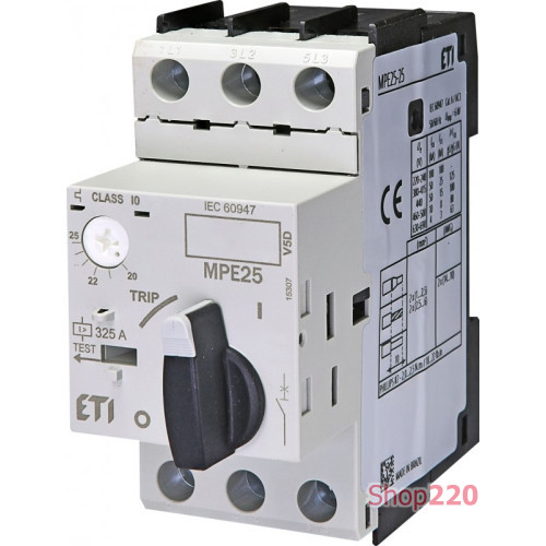 Автоматический выключатель защиты двигателя MPE25-25 ETI 4648013