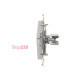 Розетка информационная 2xRJ45 Keystone, с суппортом, белый, SIMON54