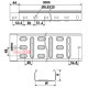 Лоток перфорированный 200х50 мм, оцинкованный, серия STANDART AMF 20-05-S