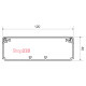 Кабельный канал белого цвета 120х40; Серия EKD; ПВХ EKD 120X40_HD