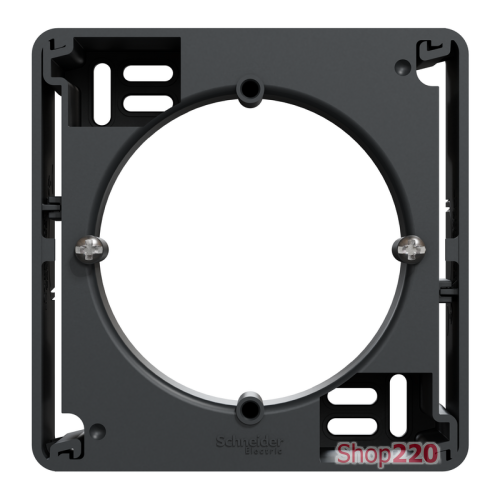 Коробка для накладного монтажа 1 пост, черный, Sedna Design SDD114901