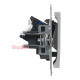 Розетка информационная RJ45 cat. 6 UTP, алюминий, Suno Legrand 721352
