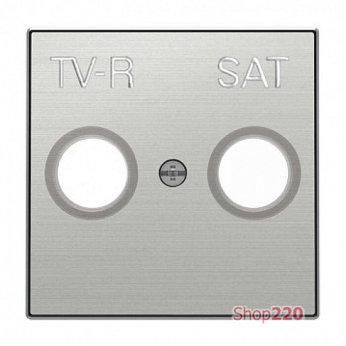 Накладка телевизионной спутниковой розетки, нержавеющая сталь, Sky ABB 8550.1 AI