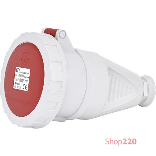 Силовая розетка 16А, 380В, 5 полюсов, IP67, переносная, ESH-1653 ETI 4482008