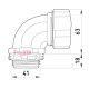 Ввод угловой для металлорукава 32мм(1.1/4"), e.met.angle.stand.sldx.32 Enext s046005
