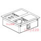 Врезная розетка в стол 220В + USB, белый, Versahit ASA 060.15F.00015