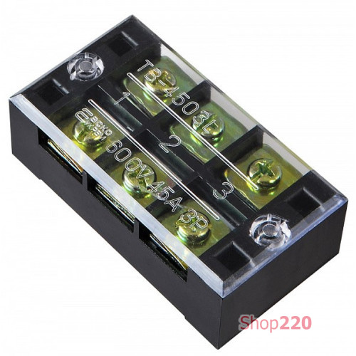 Колодка 45А 3 полюса, TB4503 A0130050017