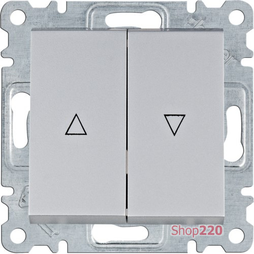 Выключатель для жалюзи, серебристый, Lumina WL0322 Hager
