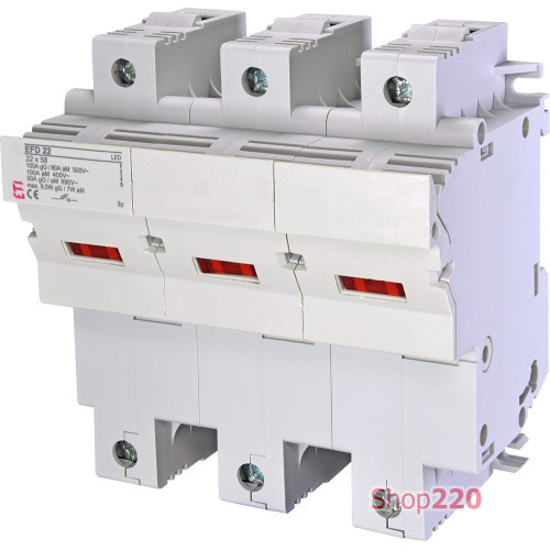 Разъединитель для предохранителей EFD 22 3P LED 100A 690V AC ETI 2570014