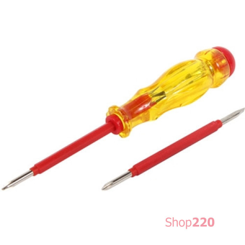 Индикатор-отвертка 155х3хph0 прямой+крестовый АС100-500В, e.tool.test06 Enext t001106