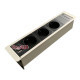Врезной блок розеток 3х220В + USB тип С, белый, Versaframe ASA 060.40F.00008