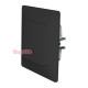 Выключатель двухклавишный, антрацит soft-touch, PLK0121241 Plank Electrotechnic