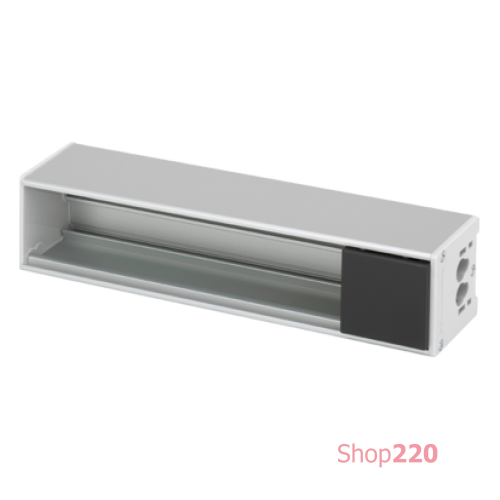 Розеточный блок на 4 (5) розетки К45, пустой, алюминий, Ofiblock COMPACT Simon KFC104/14