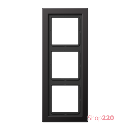 Рамка 3 поста, алюминий дарк, Jung LS Design (металл) ALD2983D