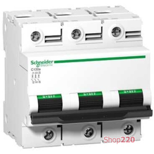 Автоматический выключатель 80A трехфазный, тип C, C120N Schneider Electric A9N18365