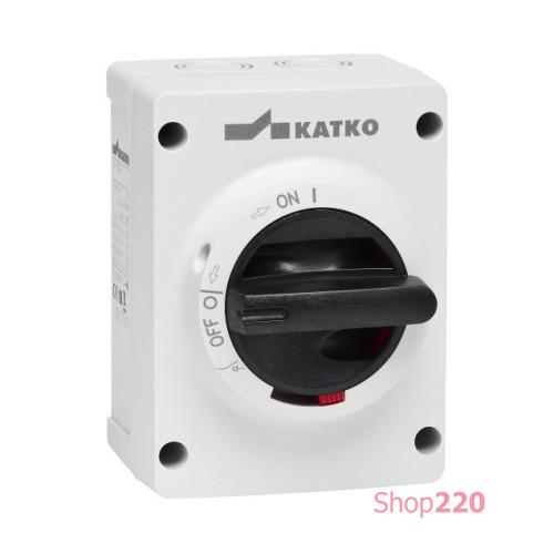 Выключатель безопасности 10А AC22 / 10A AC-23 / 10A, 690В, (7,5 кВт) в защитном корпусе IP66 Katko KEM 310U E/G
