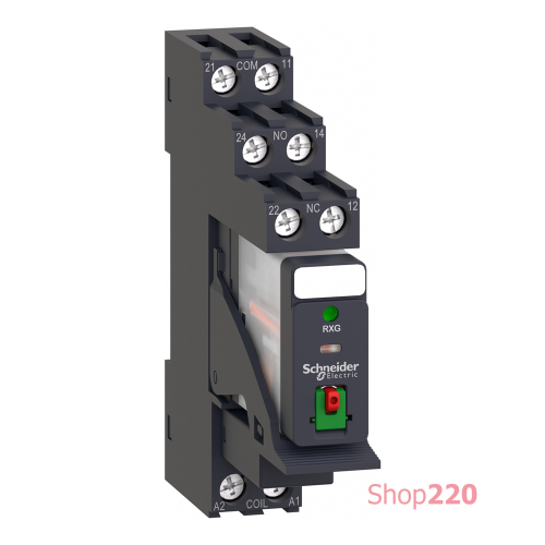 Реле электромеханическое интерфейсное в сборе, 2CO, 230В RXG22P7PV