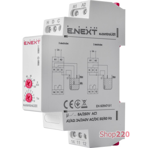 Реле контроля уровня жидкости, e.control.l01 Enext p075001