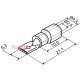 Коннекторы с изоляцией 2-250 6,35x0,5/0,8 (100 шт.), "папа" МDD A0060020013