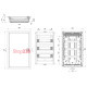 Пластиковый корпус на 42 модуля, встраиваемый, IP40 e.plbox.industrial.w.42 ENEXT i0600004